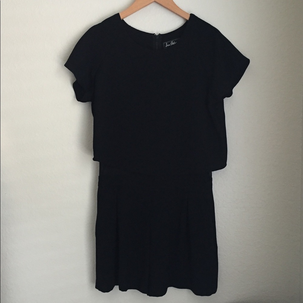 Sam Edelman black romper with mesh panel